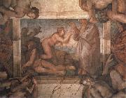 Michelangelo Buonarroti Die Erschaffung der Eva France oil painting artist